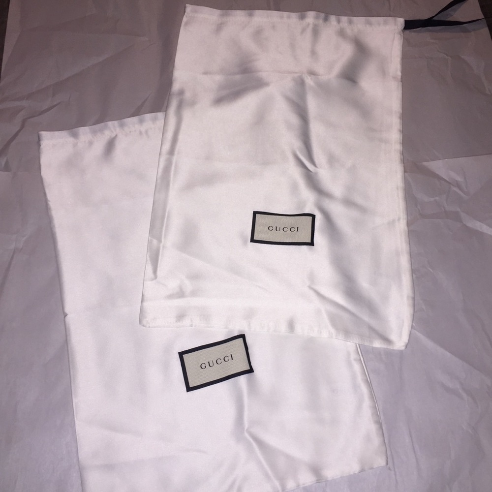 2 x Gucci dust bag